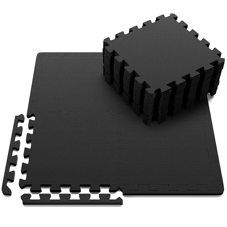 

Wholesale EVA Foam Exercise Mat 60*60cm Indoor Puzzle EVA Foam Mat, Black, blue, yellow , grey or customized color