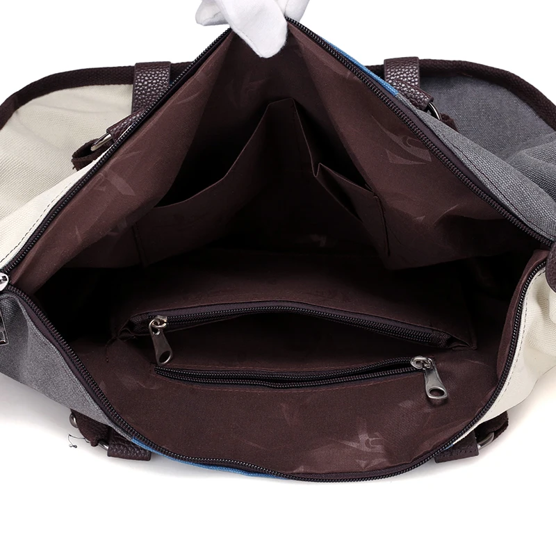 2020 elegant ladies vintage designers canvas tote large size wide strap shoulder bag tote women handbag