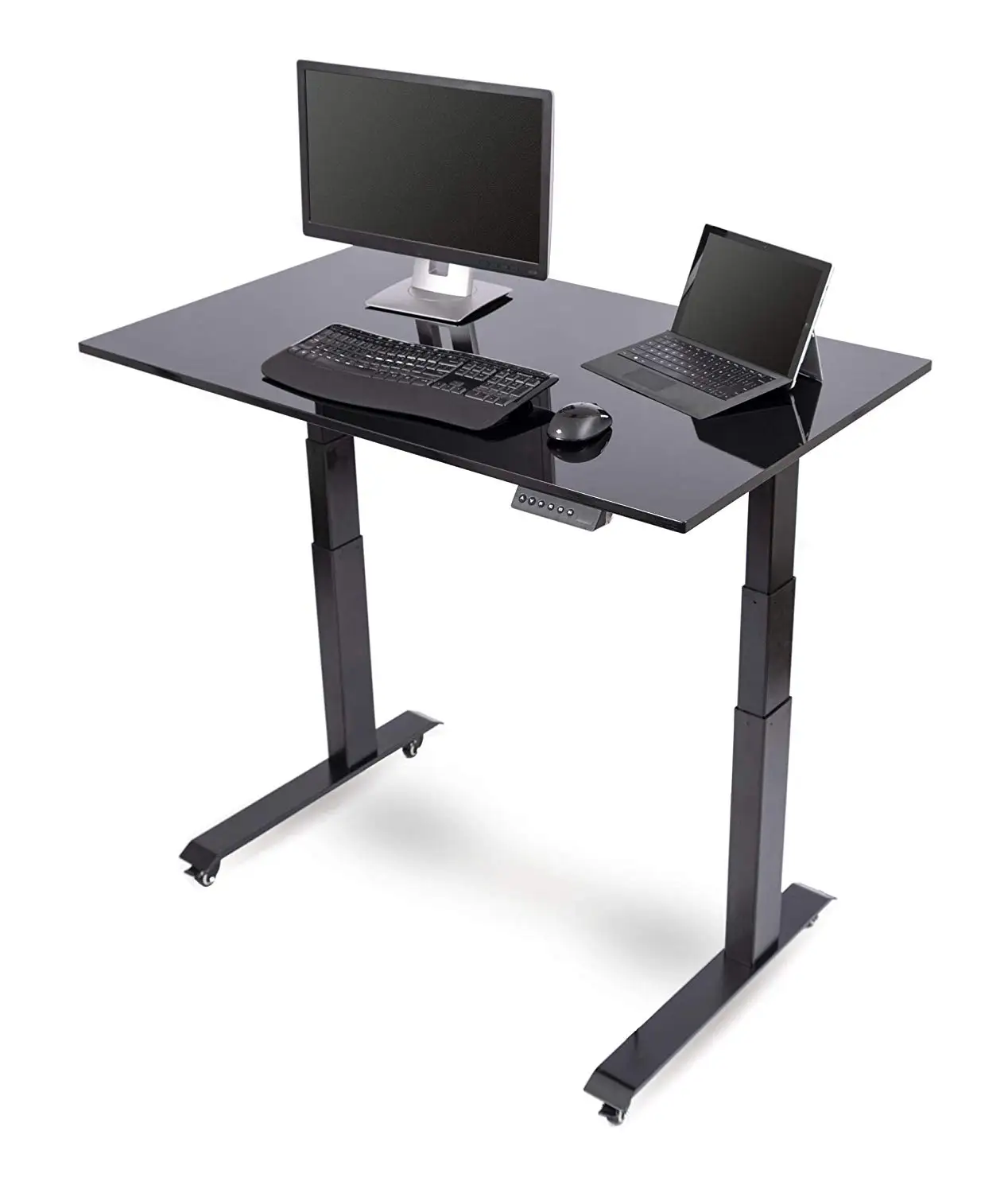 电动电动钢制行政可调高度坐立式办公桌 - buy office table desk,sit