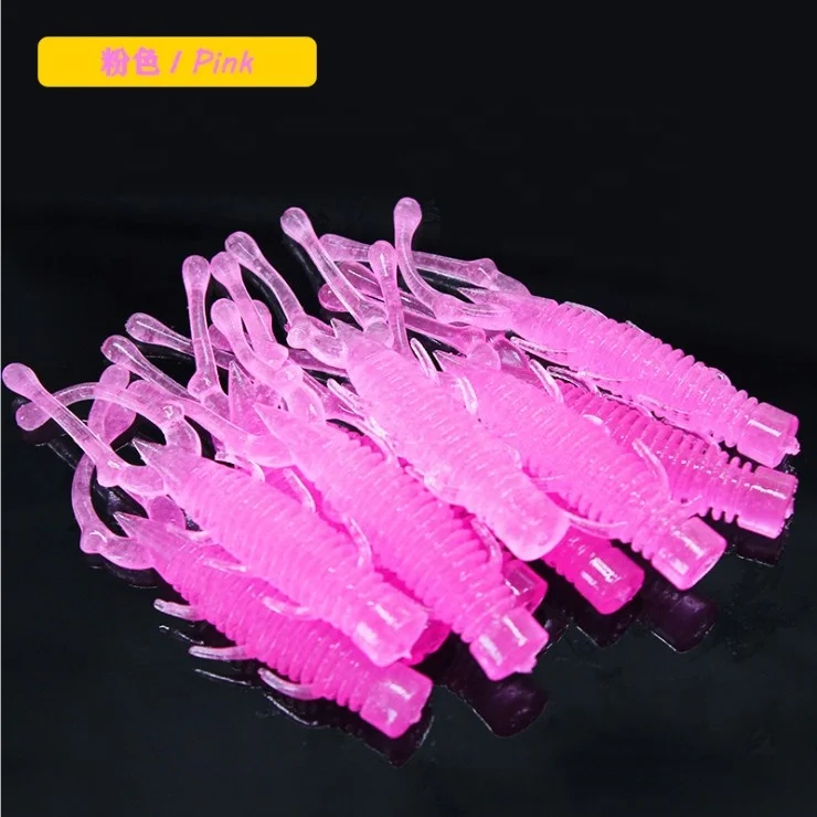 

Wholesale Bionic Lifelike TPR 7.5cm6.5cm Soft Fishing Floating Shrimp Lure, 10 colors