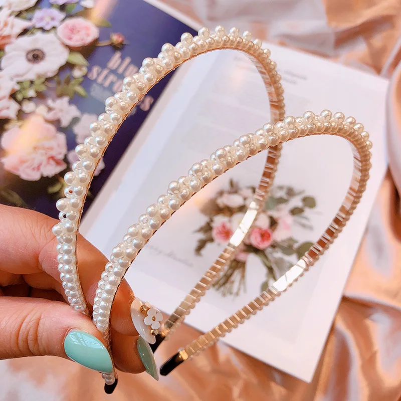 义乌批发珍珠头带为妇女日常或派对装饰