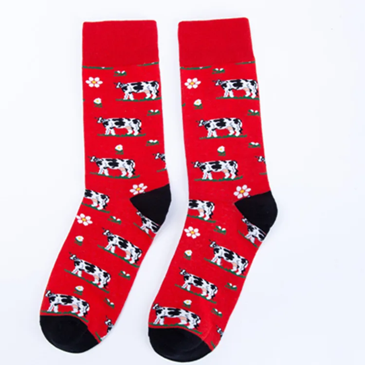 

custom crew long organic cotton dress mens business socks, Colorful