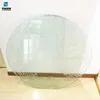 Large size 5mm 6mm thick round crystal clear toughened glass sheet