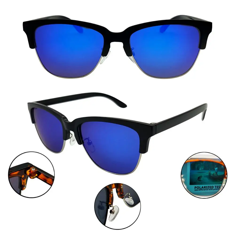 

Guangzhou USOM Polarized Blue Mirror Lens UV CAT3 Sunshade Windproof Mens Sunglasses For Adult