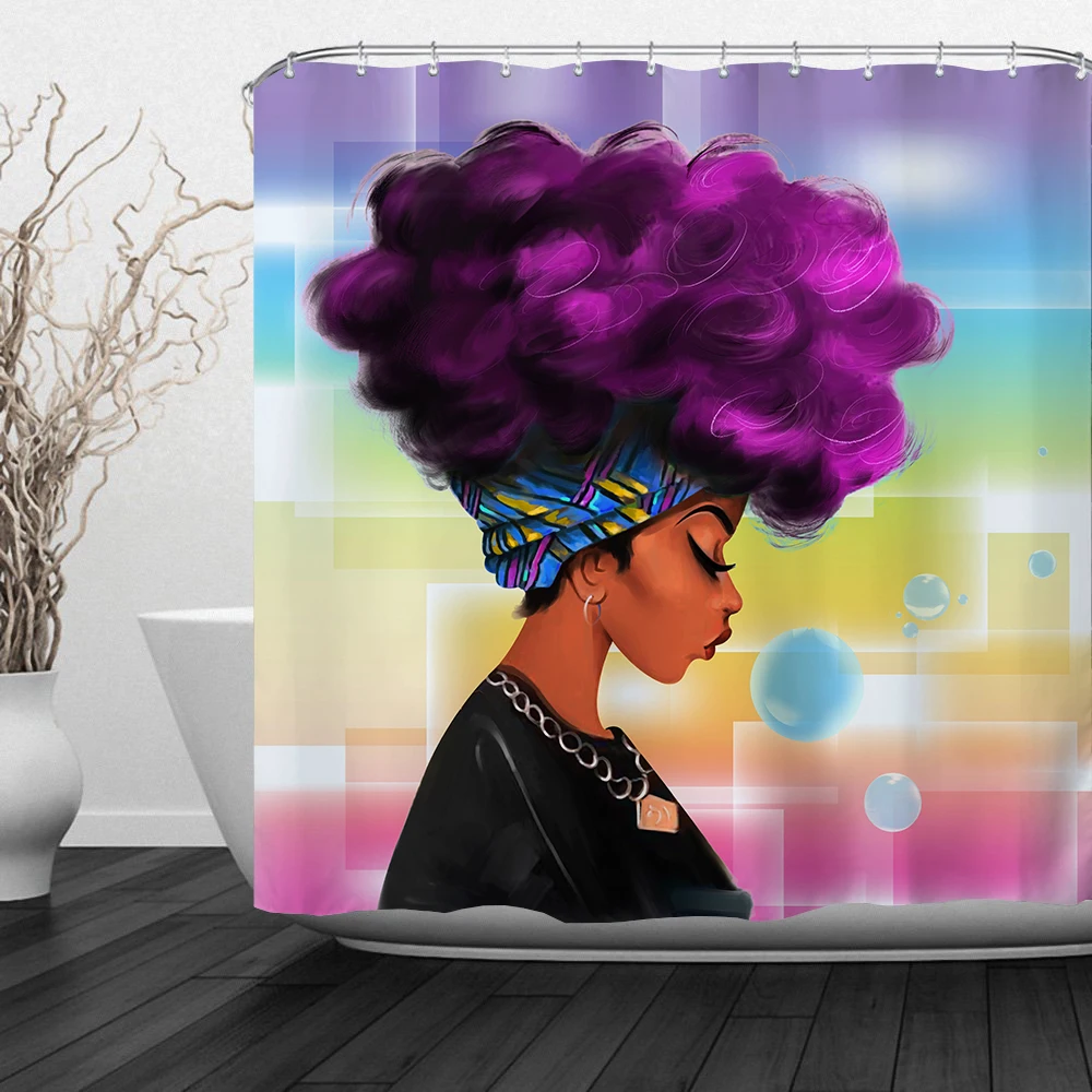 Classic African American Wholesale Bathroom Decor 100 Polyester Fabric