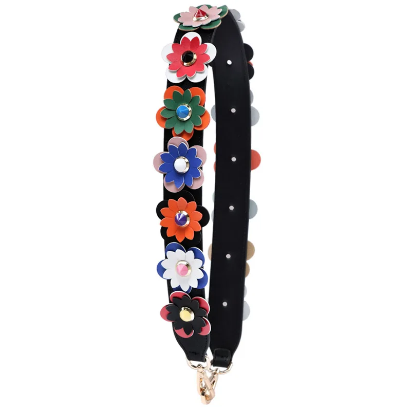 

A Colorful removable camo pad stripe adjustable shoulder bag strap 2 inches PU stripe replacement cross body shoulder strap