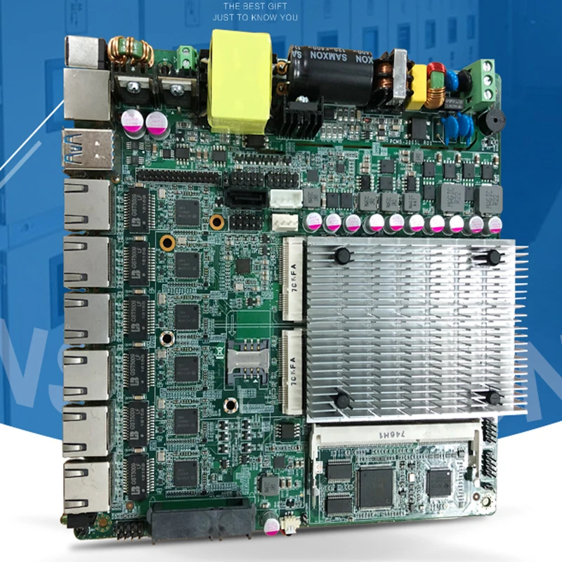 

soft router server main board Intel skylake 3865U 6 LAN ports X86 single board industrial firewall motherboard