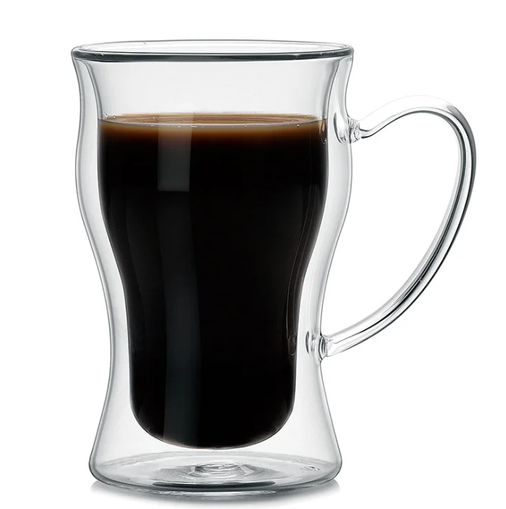 

250ml Double Wall glass cup coffee cup