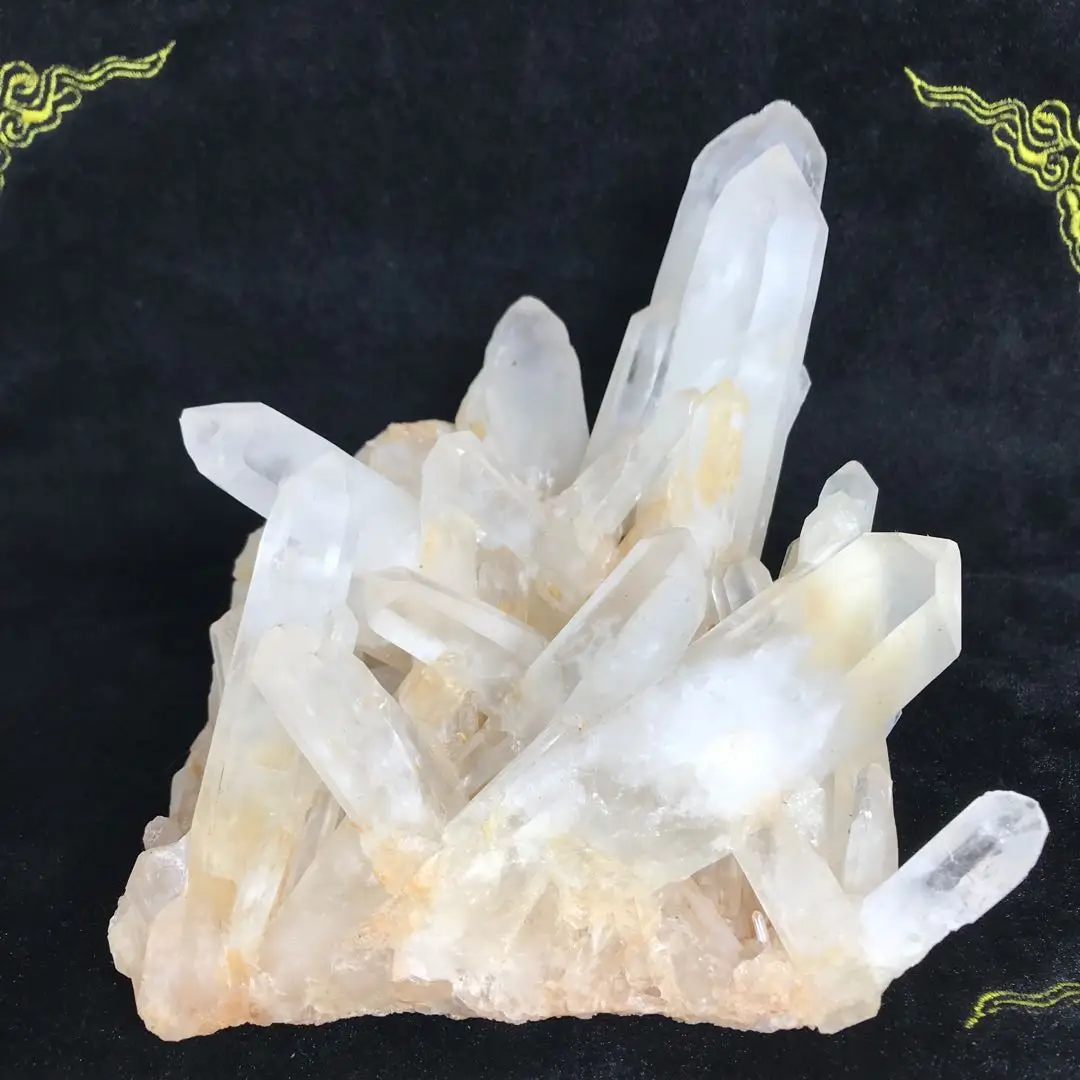 批发天然石英透明石英簇水晶装饰