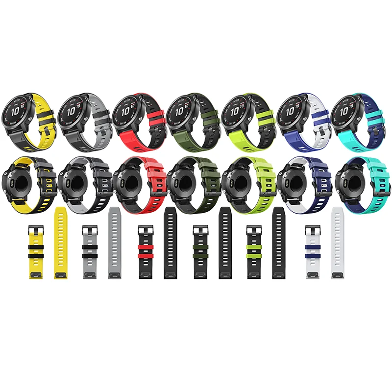 

ANBEST  Watch Bands For Fenix 6/Fenix 6 Pro/Forerunner 935/945 Silicone Strap For Fenix 5X 6X 3 3HR Garmin Watch Strap, As following picture