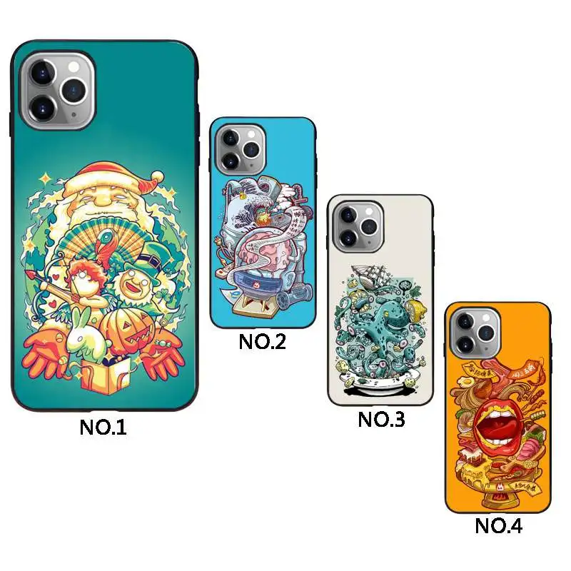 

strange things universal phone case silicon for iphone, Black