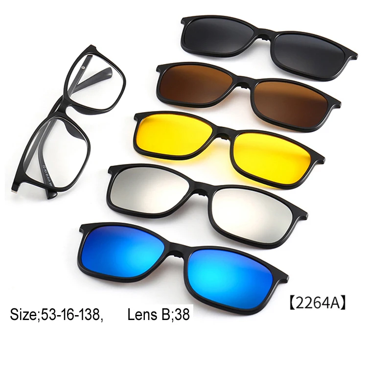 

New Polarized Optical Frames TR90 frame Colorful Fashion clip on sunglasses sun glasses, Any color is available