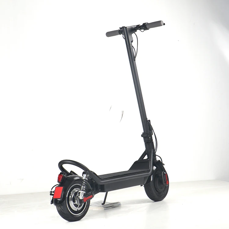 

EcoRider E4-7 350W 1000W 36V 10 inch standing up electric scooter with 2 wheel suspension electric scooter foldable for sales, Black or white