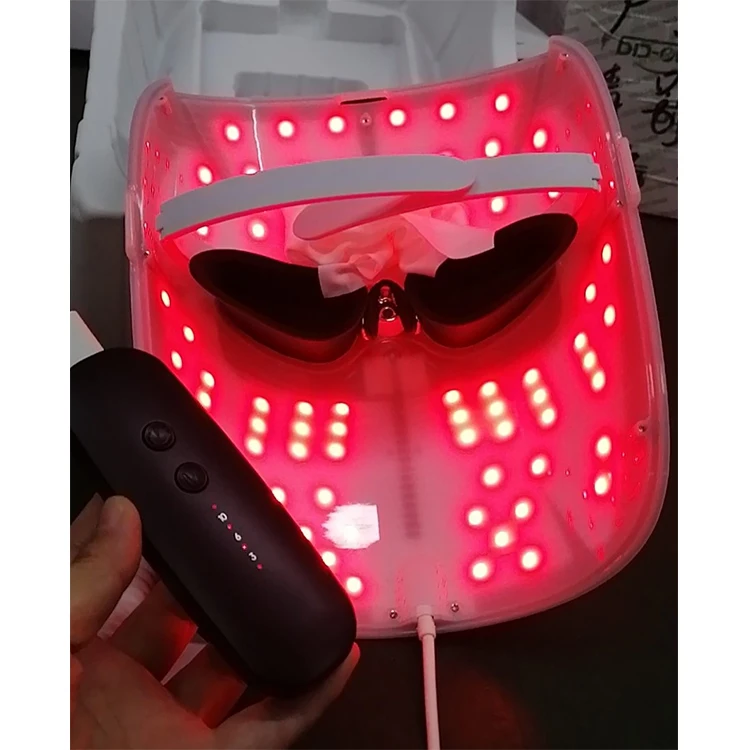 

Hot sale 2021 therapy photon led facial black mask, White