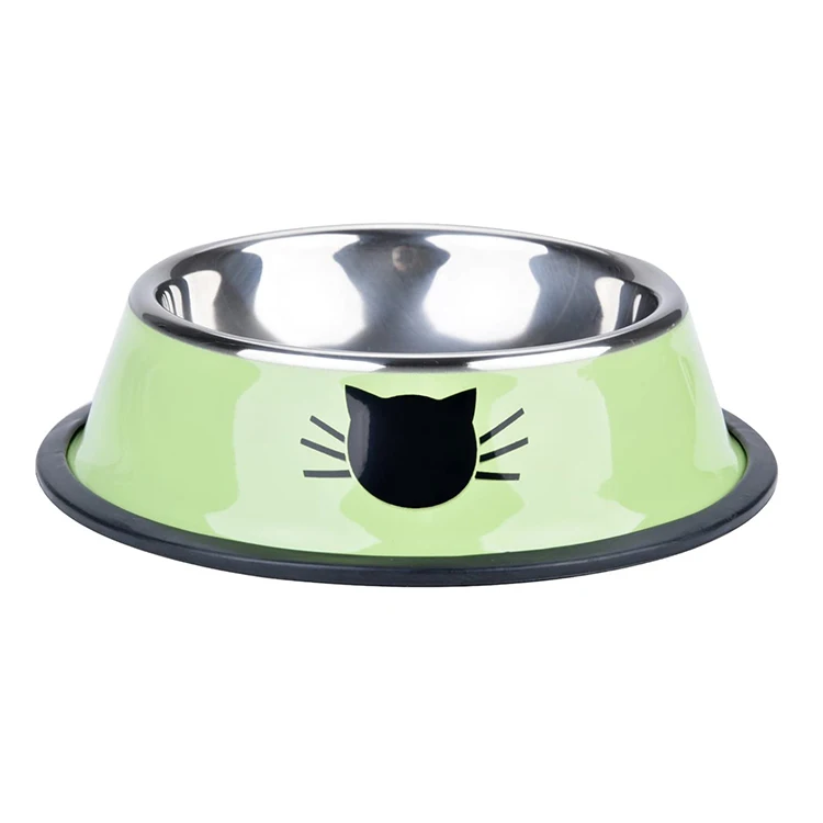 

Wholesale Hot Sale Pet Food Water Bowl Stainless Steel Metal Dog Bowl, Customized color