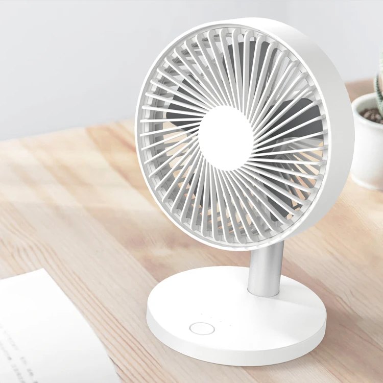 
2020 Hot Sale Battery Rechargeable Desktop fan Small Mini USB Desk Fan 