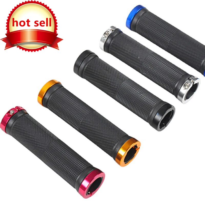 

2021 New Style Road Cycling Handlebar Accessories Anti-Skid Aluminum BMX Bike Handle Bars End Grips MTB Rubber Bicycle Grips