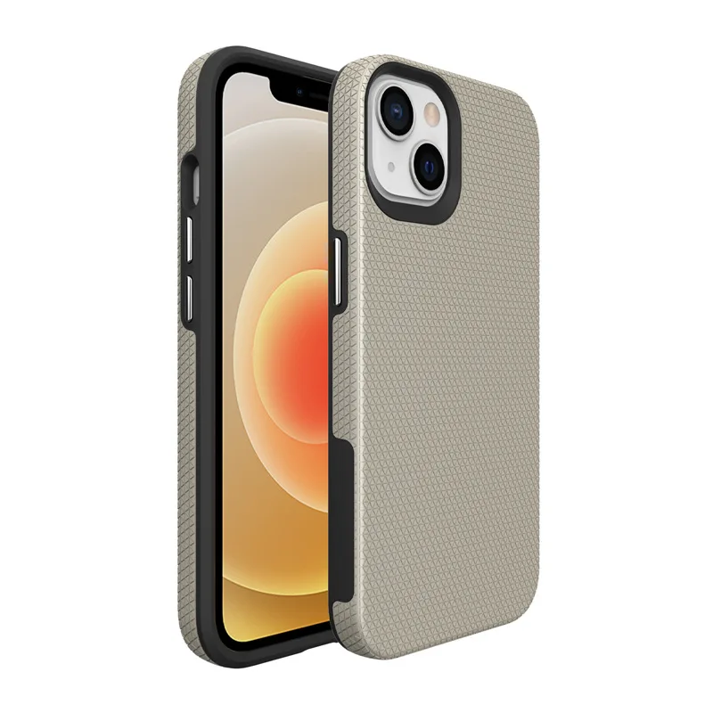 

Luxury Web Shield Double Layer TPU PC Hard Case Thickening Phone Cases for iPhone 13 11 12 Solid Color Mobile Case