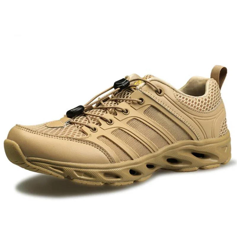 

Outdoor Aqua Water Shoes Men Amphibious Water Sports Shoes, Black, brown
