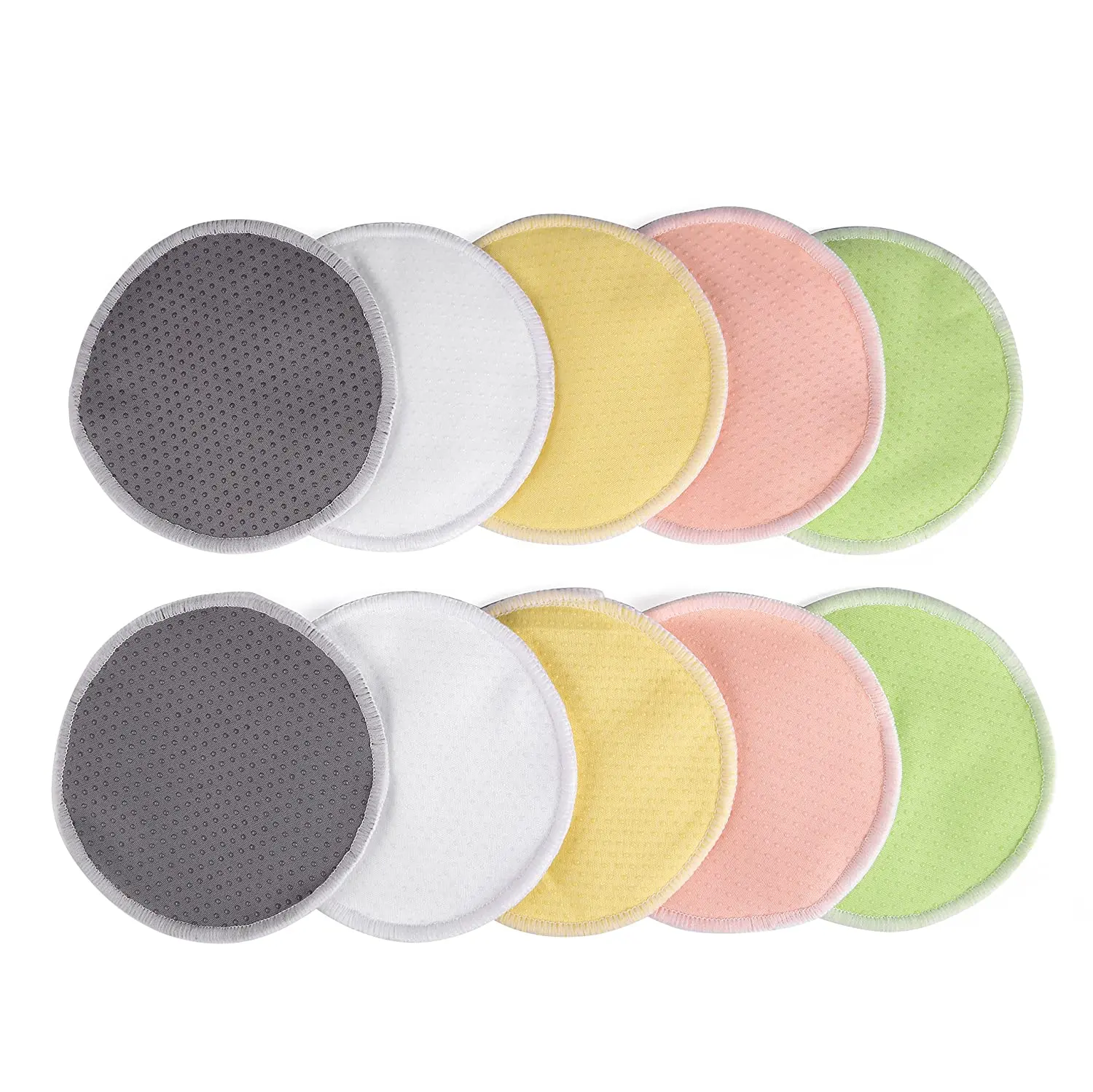 

High Quality Washable Organic bamboo Cotton Nursing Pads Reusable Spill-proof Breast Feeding Pads