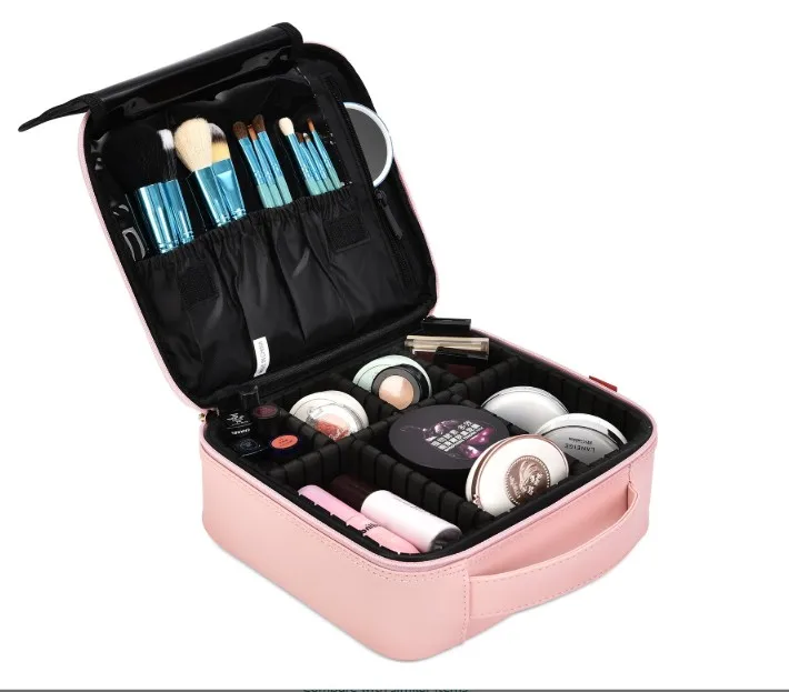 

High Quality Professional Brush Holder Cosmetic Bag Makeup Artist Organizer Women Travel Make up Cases Toiletry Bag Storage Bag, Customized