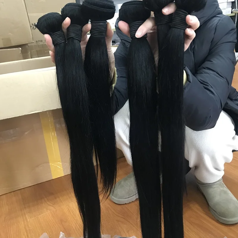 

Grade 10A Peruvian Cuticle Aligned Body Wave Human Hair Bundles 3 Bundles With Closure, Accept customer color chart