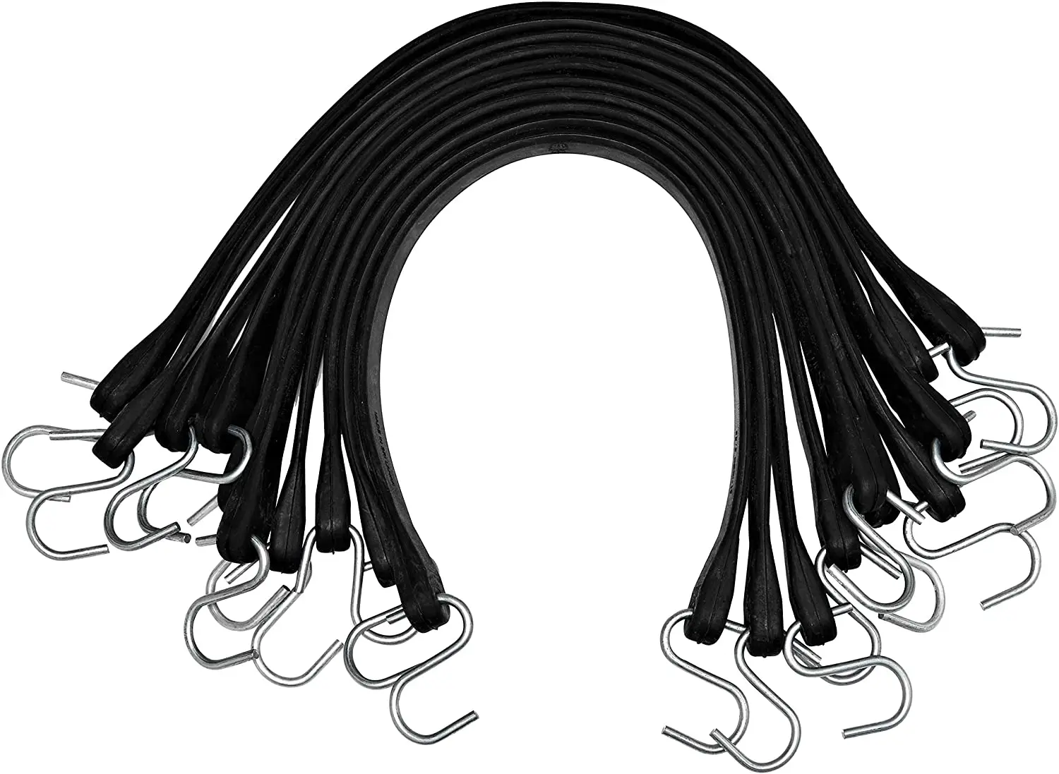 21" inch natural rubber bungee cords with hooks