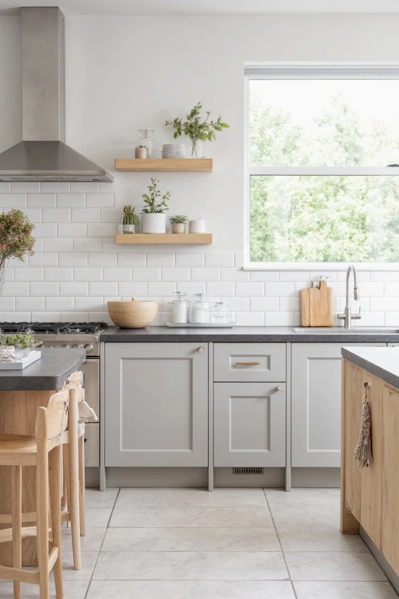 Kids drawing on washable countertop tiles