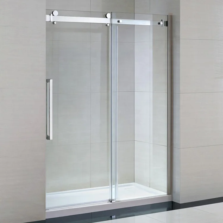 Glass Sliding Door Hardware Rectangular Frameless Shower Enclosure