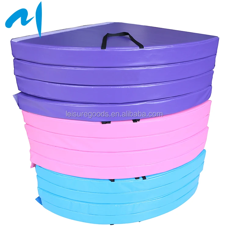 5ft W X 3.4" Thick Round Portable Fitness Dance Safety Mat Pole Dance