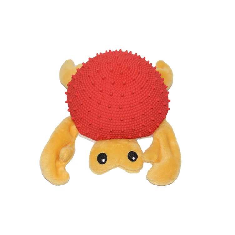 

Hot sale plush latex toy dog squeak sound