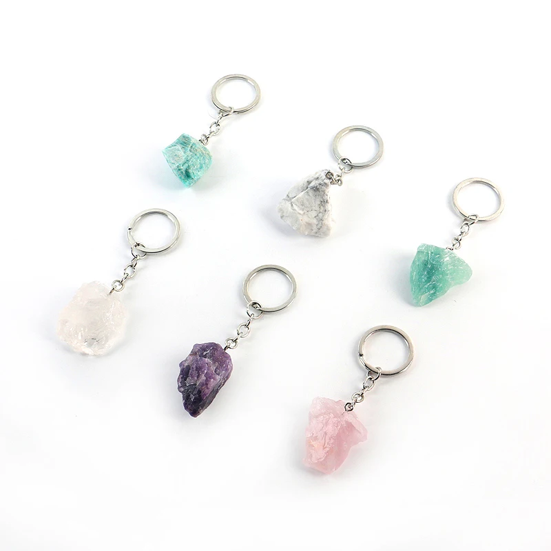 

natural precious gemstone bear shape key chain pendant for wedding gifts for guests