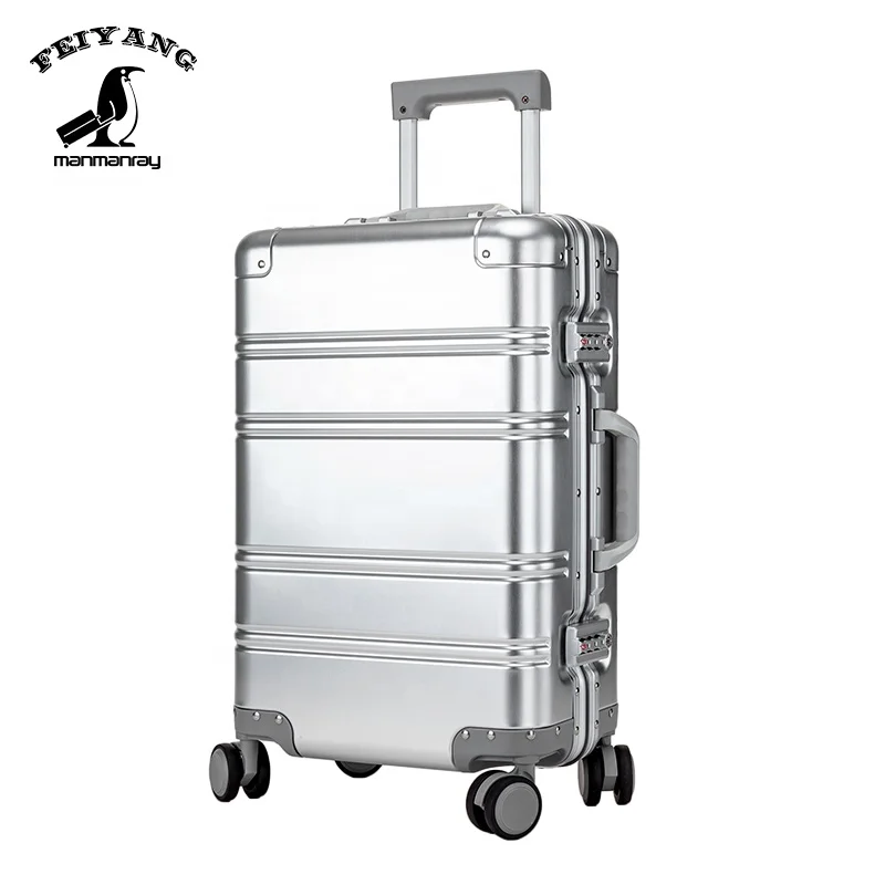 

Bestselling 100% full aluminum suitcase 4 Spinner 360 Degree Wheels luggage