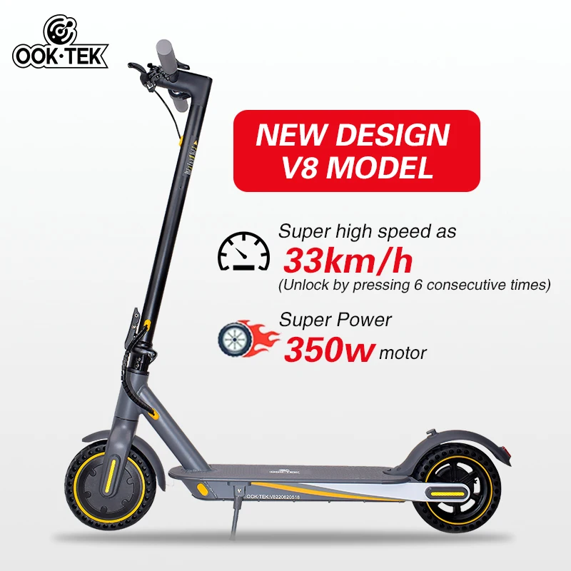 

Free shipping USA warehouse scooter electrico 30km/h 350W Electric Scooters mid drive e scooter for adult