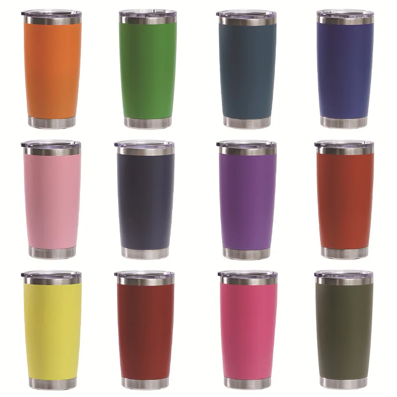 

20oz plastic spray car mug 304 stainless steel heat preservation cold water mug, Customized color