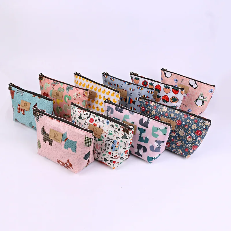 

Wholesale New Cartoon Waterproof Cosmetic Storage Bag Fashion Portable Makeup Bag Female Cosmetic Casual Bags