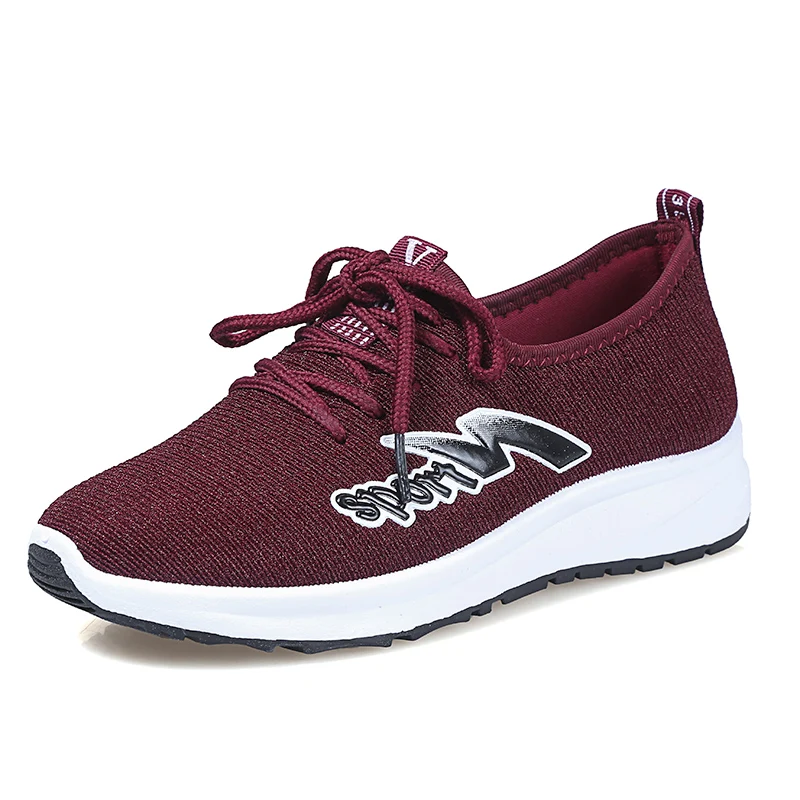 

2022 low price women's Running sneakers knit cloth shoes one-step comfortable ladies women flat shoes