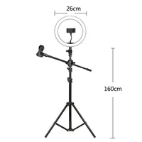 

12w Makeup Ring Lamp 10inch Professional Studio Photography Selfie Ring Light And Light Stand Kits