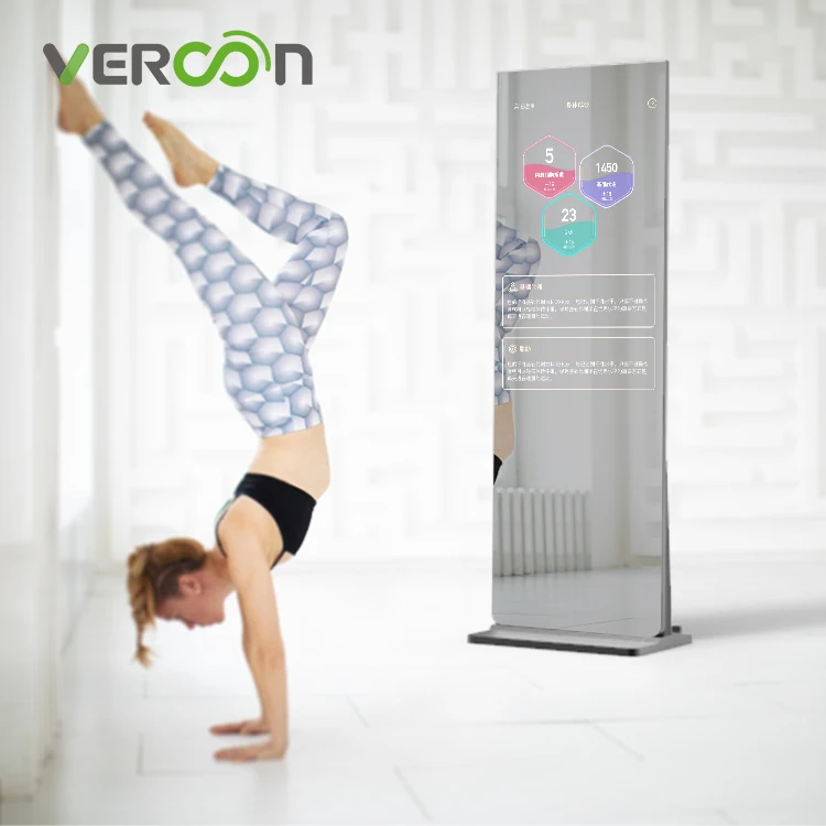 

Vercon manufacturer price 43 inch touch screen workout smart gym mirror fitness magic mirrors to keep fit with health management