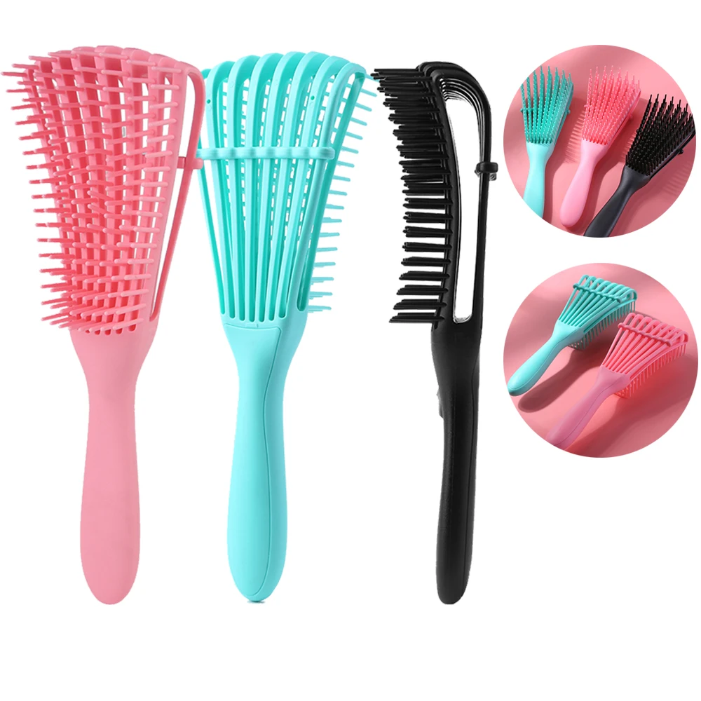 DIY Salon Hairdressing Styling Tools Adjust Hair Brush Women Scalp Massager Comb Curly Detangling Hairbrush Cepillo De Cabello