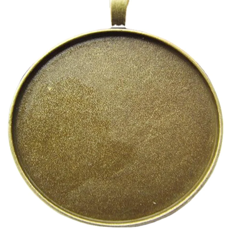 

Round frame base frame big hook metal jewelry pendant tray charms, Antique silver tone/antique bronze