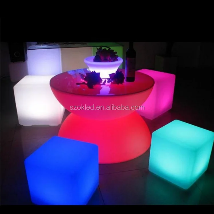 Dia 60cm Led Rgb Round Glass Coffee Table Colorful For Ktv Nigh Club Hotel Led Light Remote Control Rgb Light Led Bar Table Buy Led Bar Table Rgb Glowing Led Bar Table Luminous