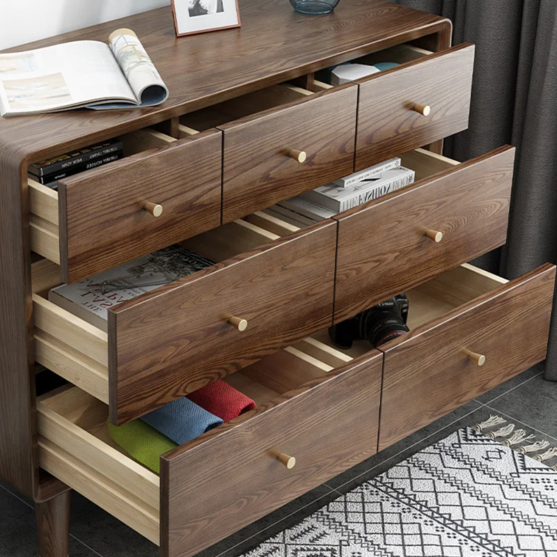 product-China Wholesale Fair Price bedroom living room soild wooden 7drawers Chest of Drawers Design-2