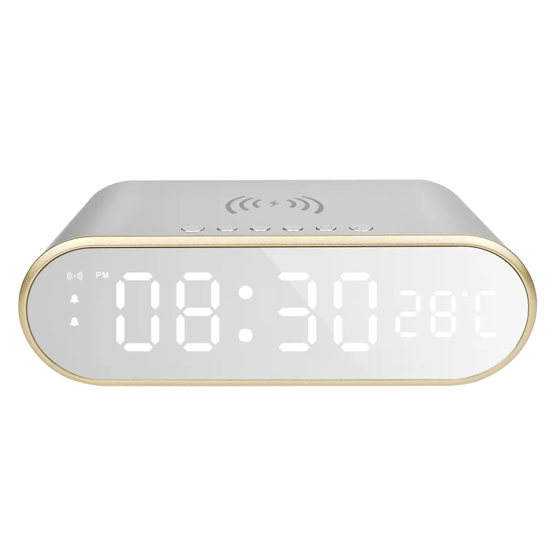 

2022 New Arrival 15W Fast charging Station QI 3 in 1 Alarm Clock Wireless Charger for Mobile Phone for I12