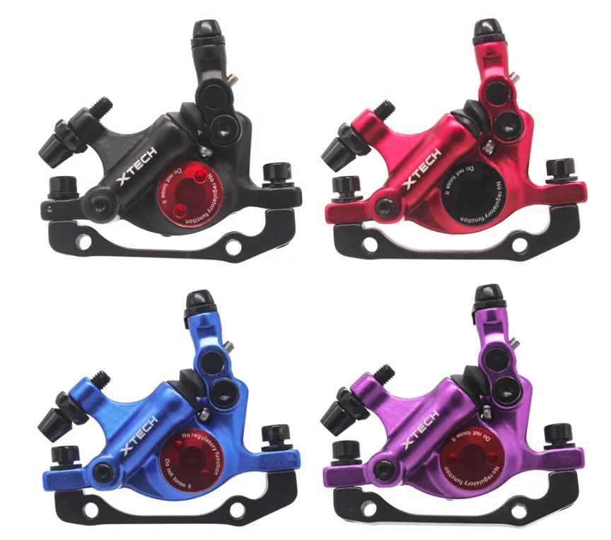 

ZOOM XTECH HB100 MTB Line Pulling Hydraulic Disc Brake Calipers for Xiaomi M365 Electric Scooter Bike Accessories, Black, red