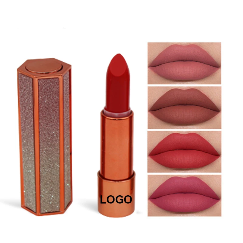 

wholesale cosmetics lips moisturize beauty matte lipstick custom 24 hours long lasting waterproof lipstick private label