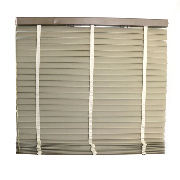 New Design Built-In Plain Polyester Fabric Vertical Blinds and Shades with Durable Bead Rope for French Window Curtain