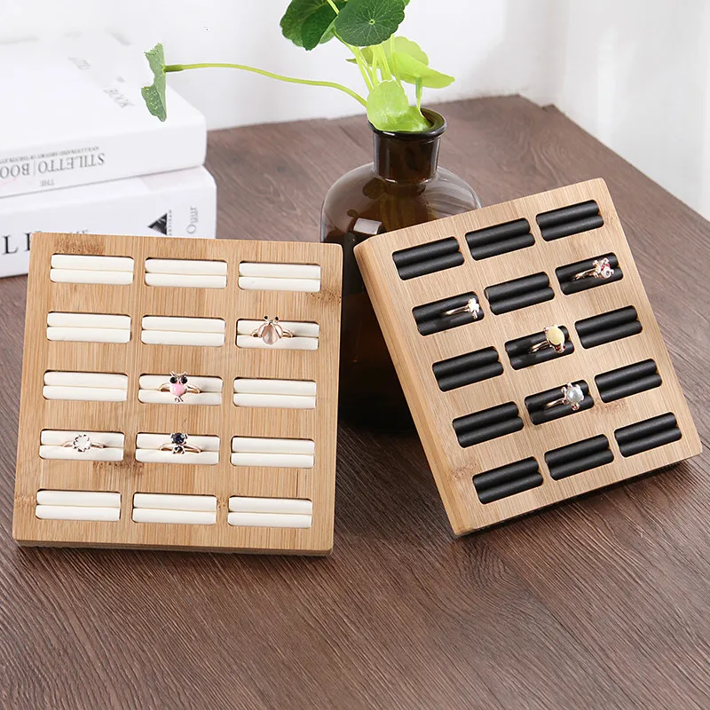 

High quality wooden ring earring jewelry display tray box storage board jewelry counter jewelry display, As pictures