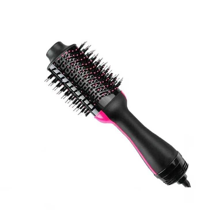 

Hair Dryer Volumizer Rotating Hair Brush Curler Roller Rotate Comb Styling Curling Flat iron hair curler straightener, Black