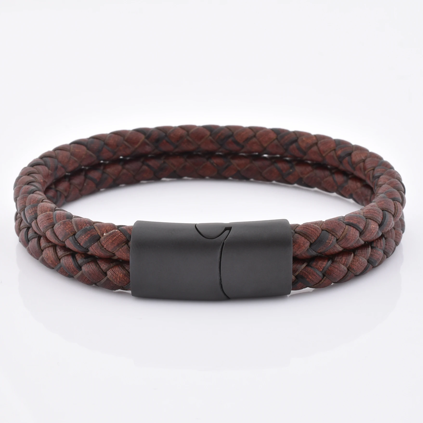 

Mens Jewelry Trendy Brown Men Vintage Braided Leather Wristband Bracelet